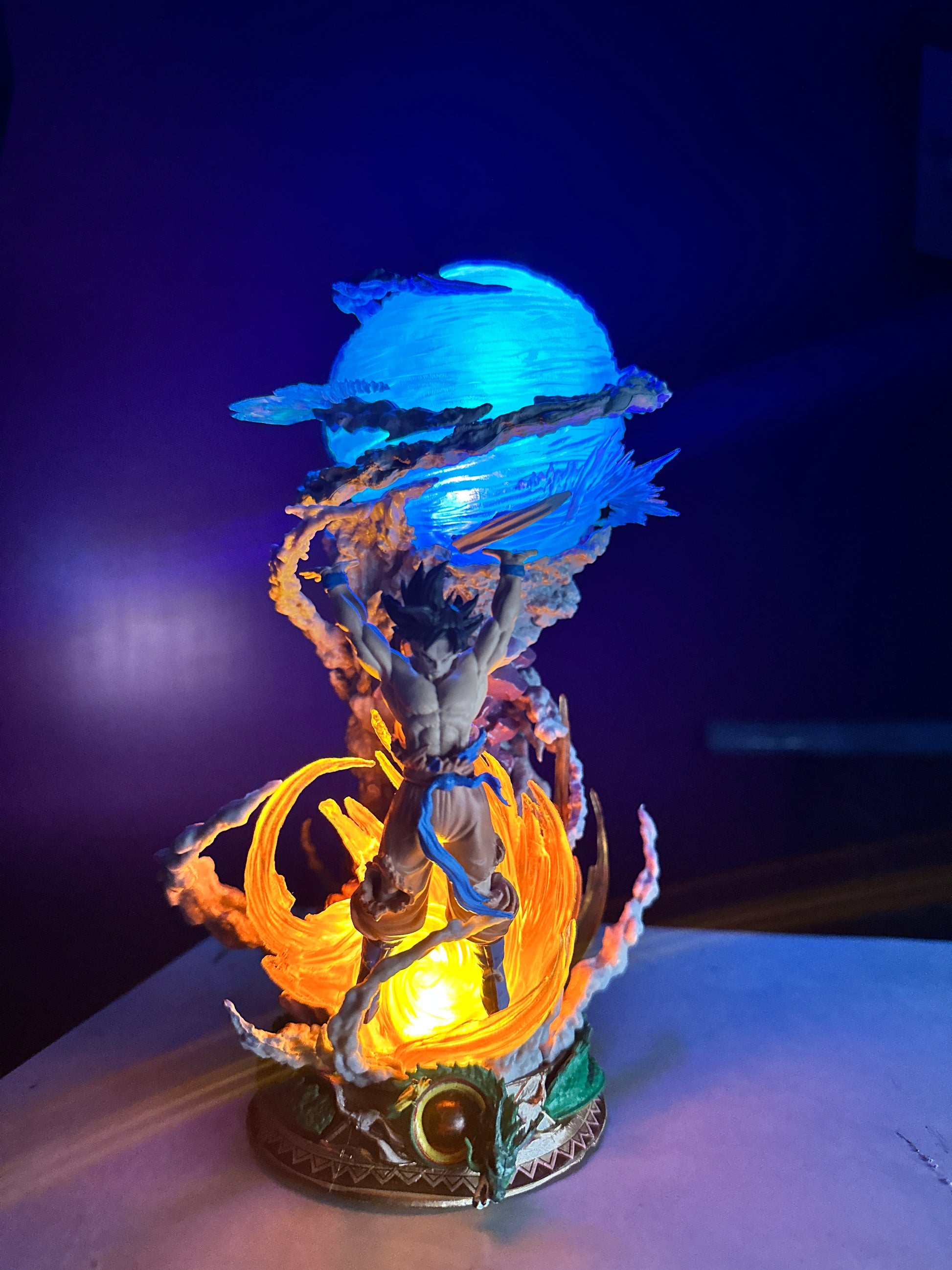 Premium Dragon Ball Z Goku display figure with energy effects