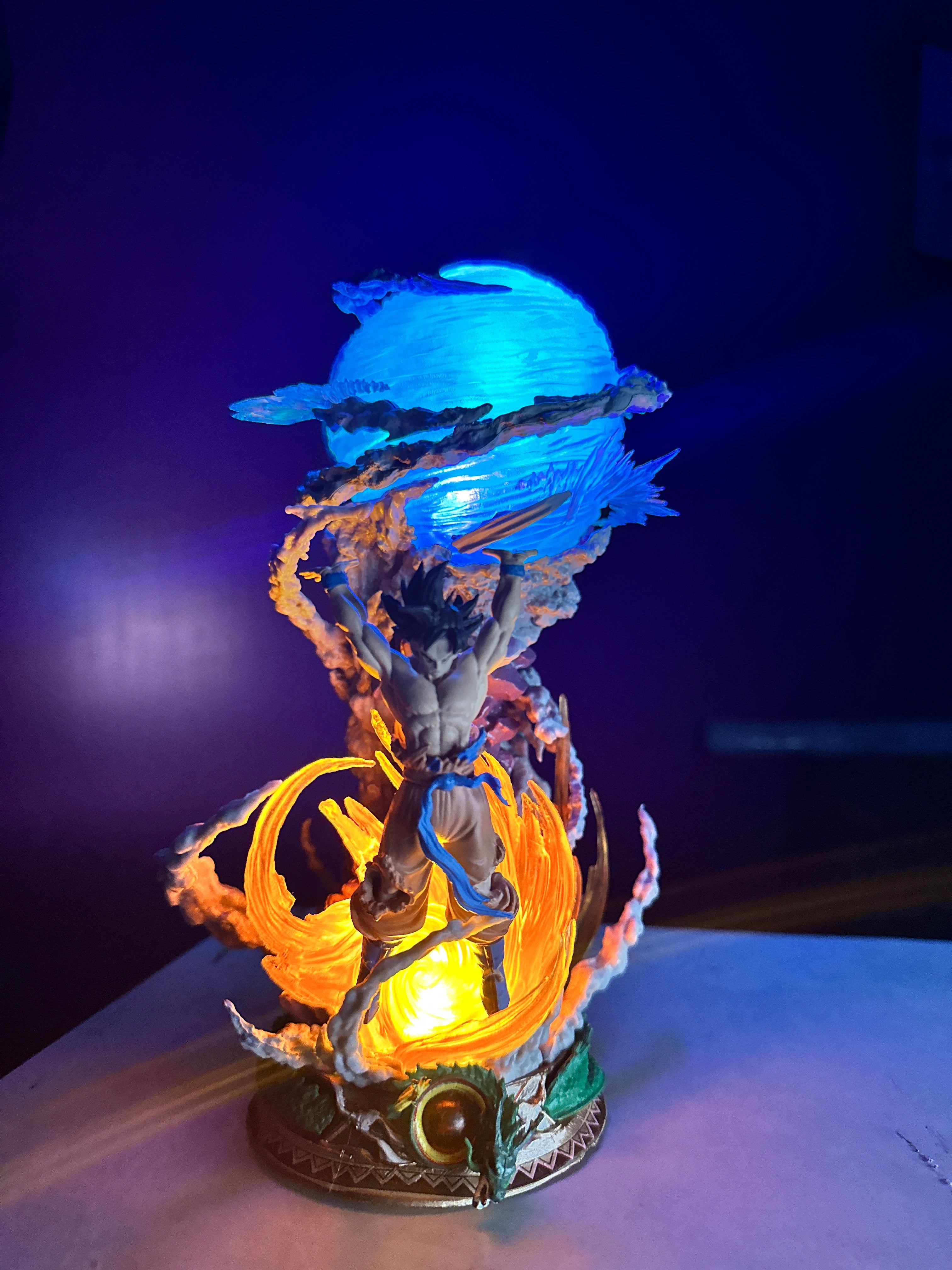 Premium Dragon Ball Z Goku display figure with energy effects