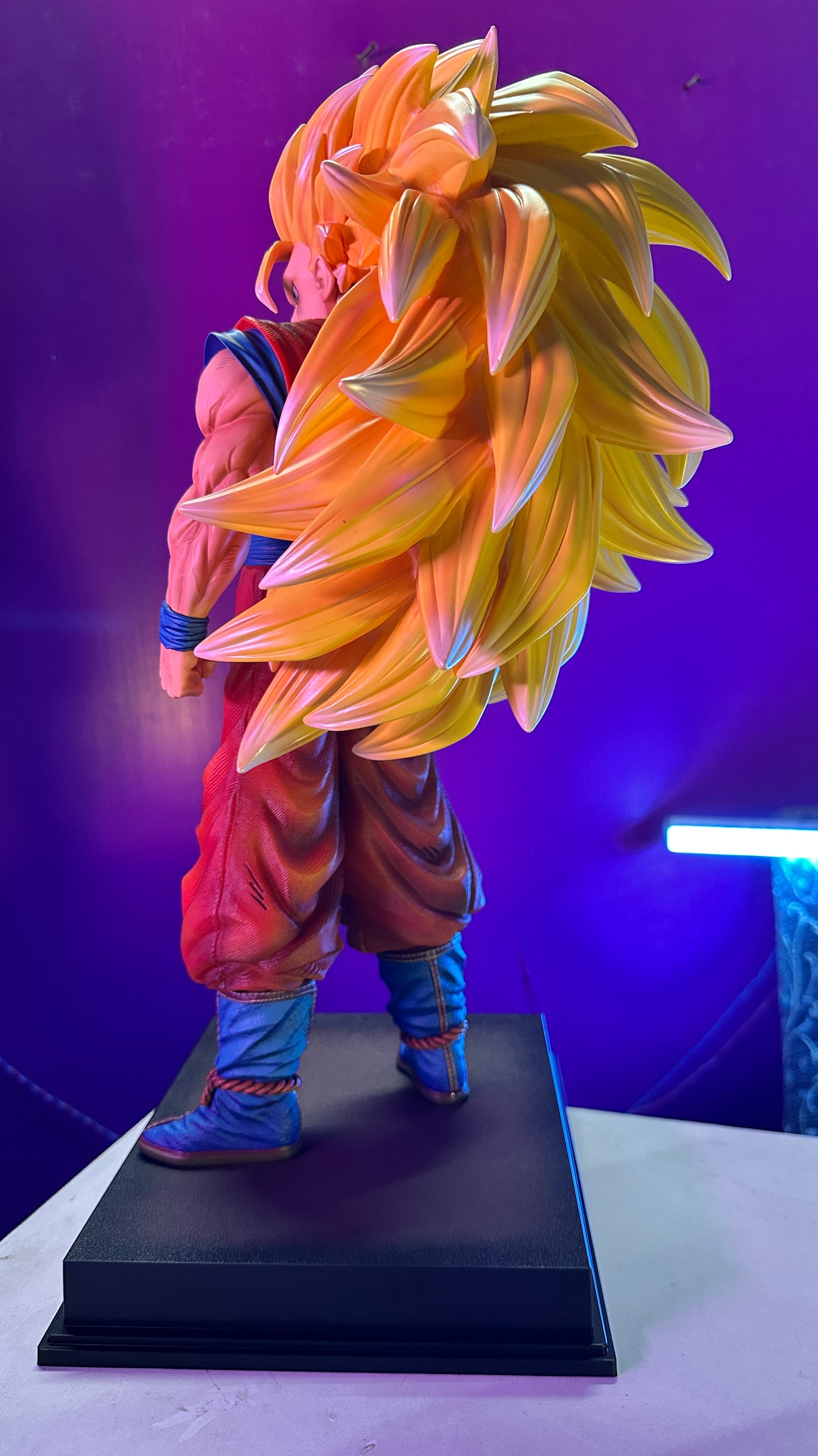 Highly detailed 56CM Goku Super Saiyan 3 PVC statue for Dragon Ball collectors