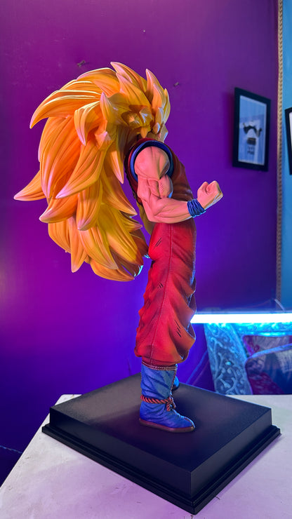 Massive 56CM Goku SSJ3 anime collectible crafted from high-quality PVC material