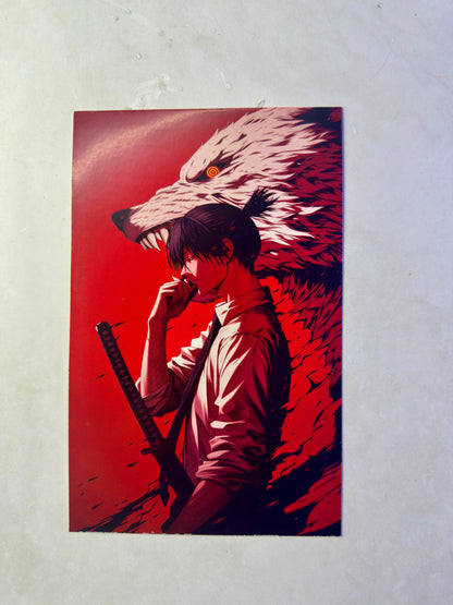 Chainsaw Man Small Size Paper Posters Set (Pack of 12) | Anime Wall Decor