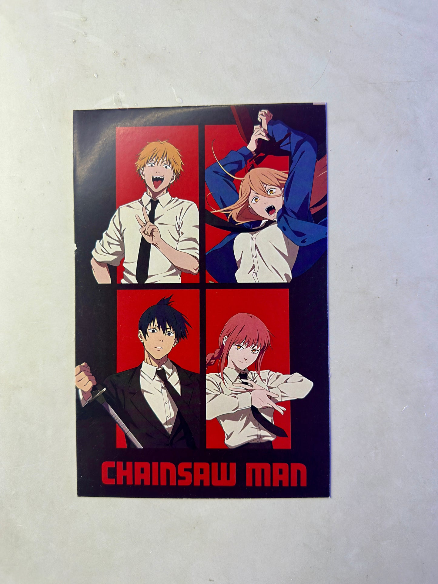 Chainsaw Man Small Size Paper Posters Set (Pack of 12) | Anime Wall Decor