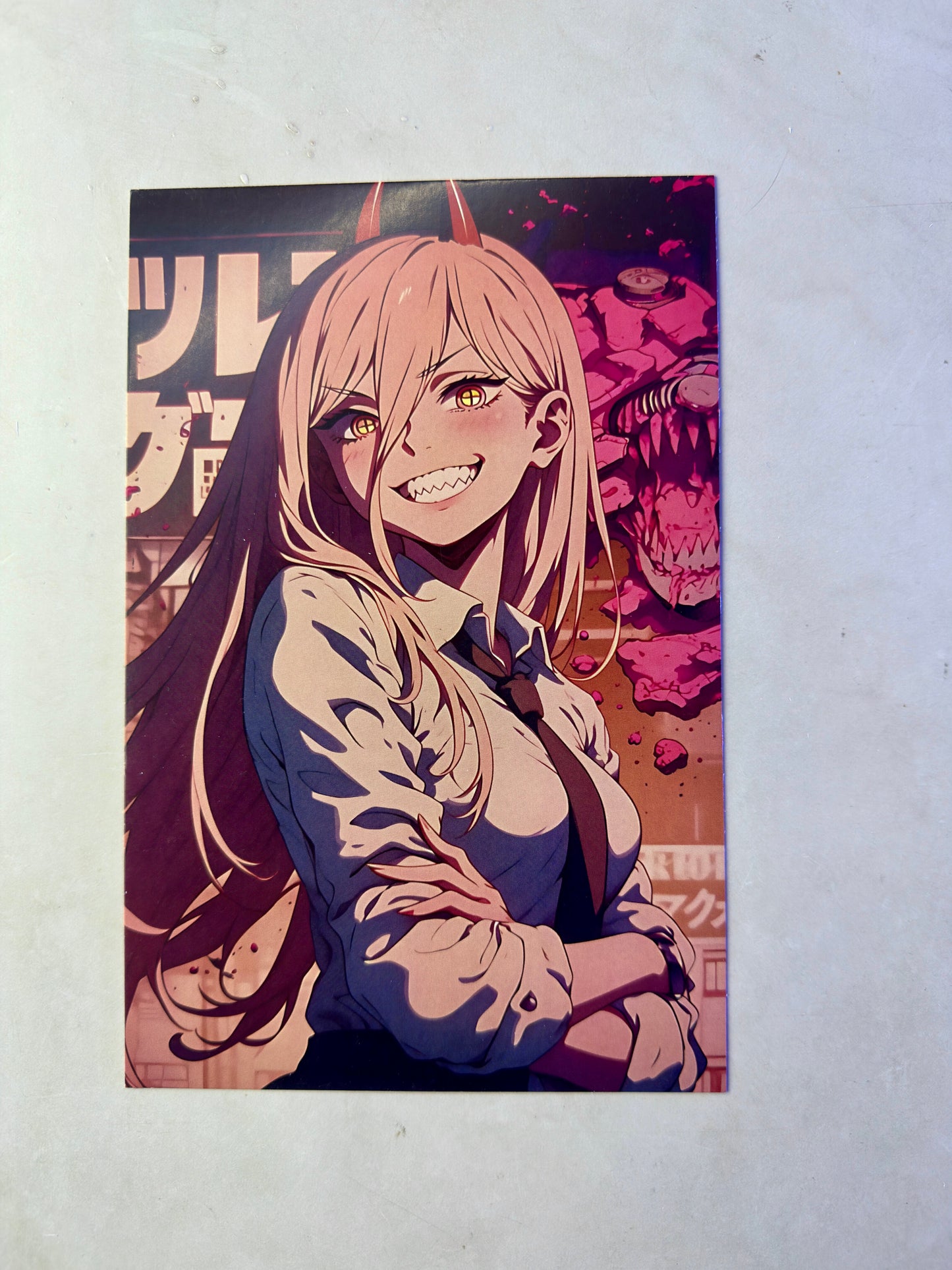 Chainsaw Man Small Size Paper Posters Set (Pack of 12) | Anime Wall Decor