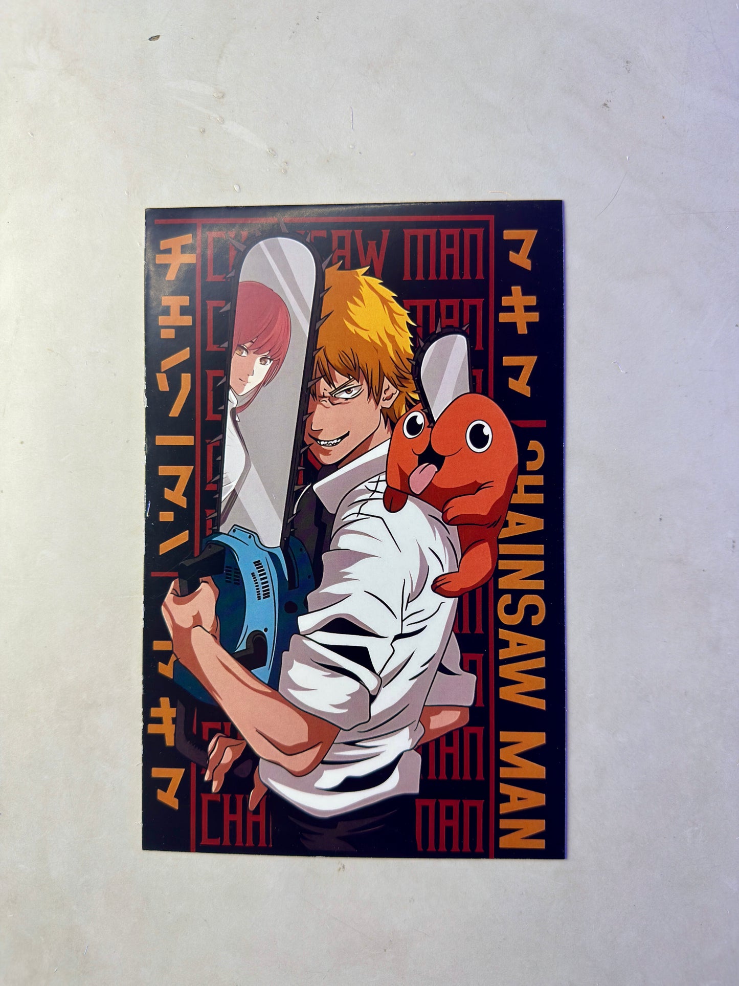 Chainsaw Man Small Size Paper Posters Set (Pack of 12) | Anime Wall Decor