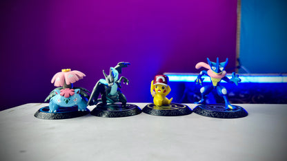 Pokemon figure set Pikachu Greninja Charizard Venusaur collectible toys