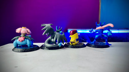 Pokemon figure set Pikachu Greninja Charizard Venusaur collectible toys