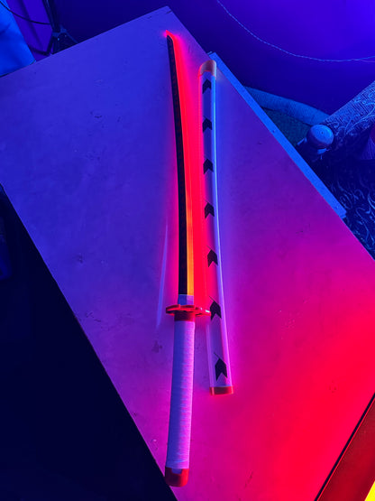 104CM Rengoku LED Katana Sword | Demon Slayer Cosplay