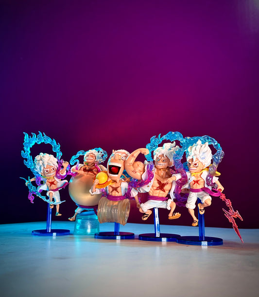 Luffy Gear 5 Reaction – Set of 5
