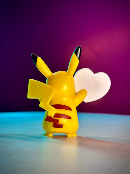 Pikachu with White Heart Miniature