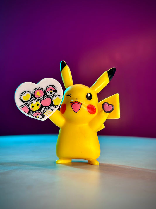Pikachu with White Heart Miniature