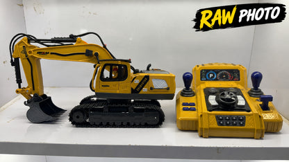 15 channel remote control excavator with movable arm bucket and 360 degree rotation
