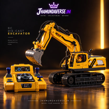 RC die-cast excavator 15 channel 2.4GHz remote control construction vehicle