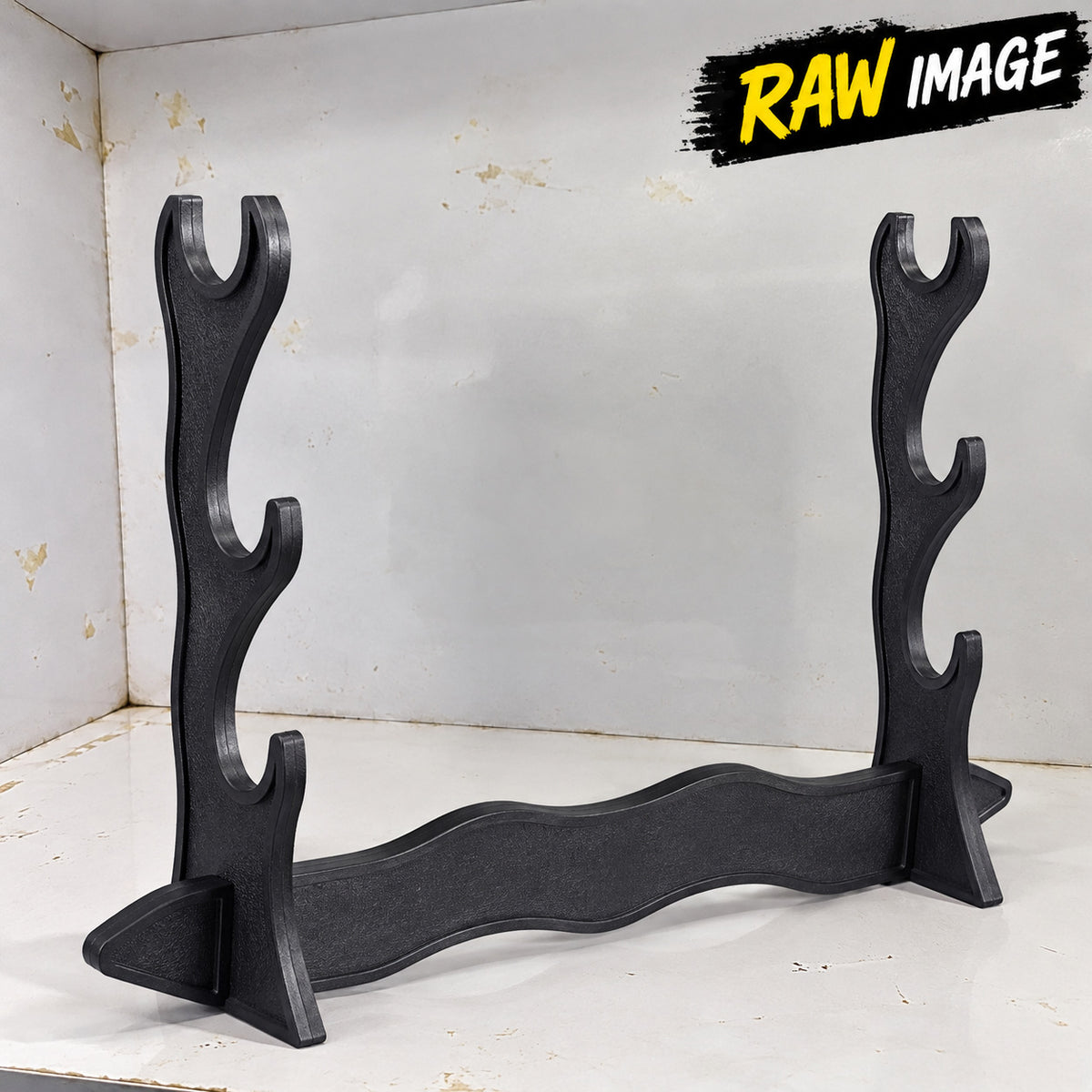 31.5 cm tall plastic katana display stand with stable base