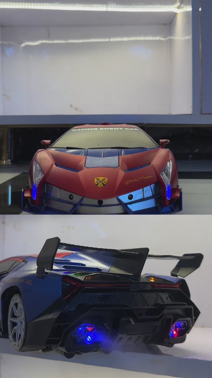 Transforming RC Racing Robot Car with 2.4GHz Remote Control